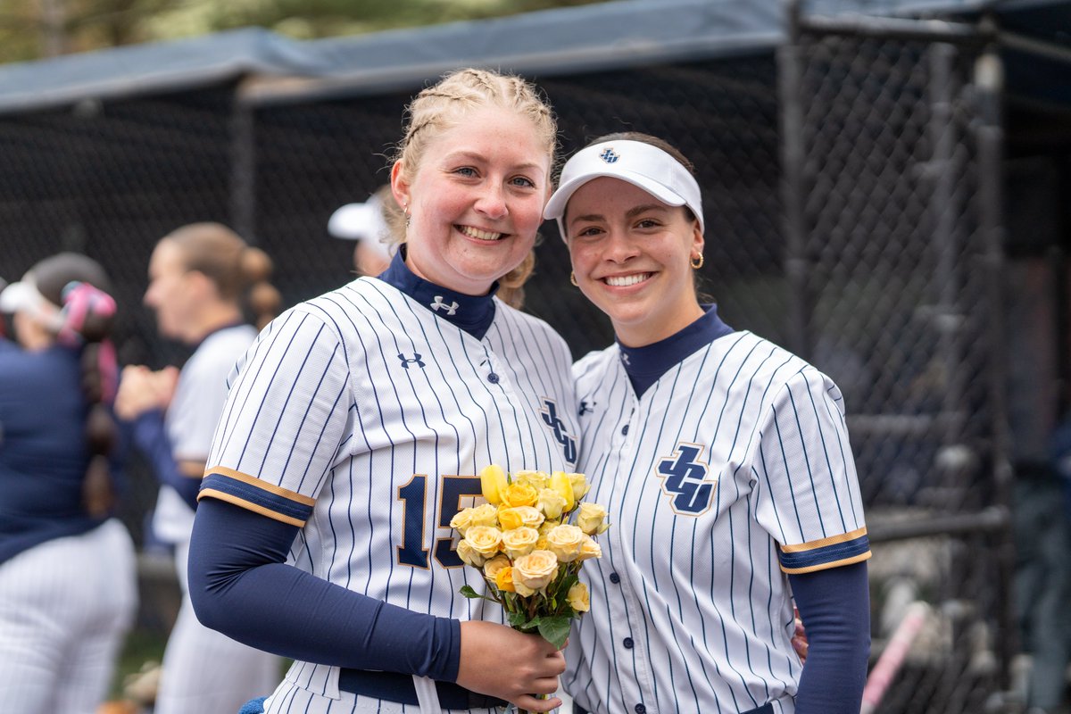 jcusports's tweet photo. SB: Following a narrow Game 1 defeat, @JohnCarrollSB roars for 9 runs to win Game 2 on Senior Day ⚡️

📰 https://t.co/X6A6XOgwJu https://t.co/jada1Xpr7U