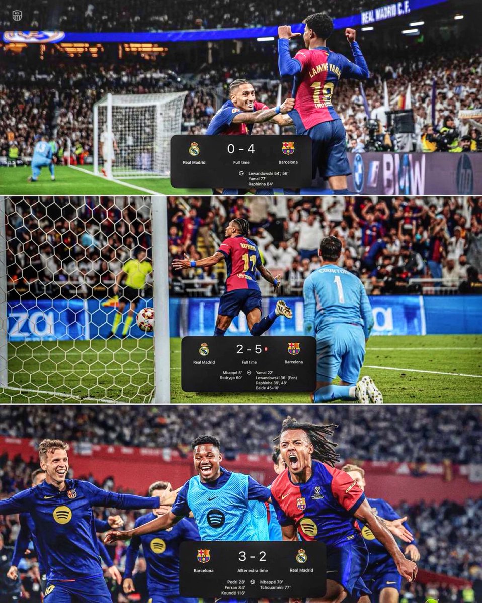 FIFA World Cup Stats (@alimo_philip) on Twitter photo ๐ด๐ต Hansi Flickโs Barcelona have now won all 3 matches against Real Madrid, with 2 of them ending in a trophy. 
๐๏ธ Real Madrid 0-4 Barcelona
๐ Real Madrid 2-5 Barcelona
๐ Barcelona 3-2 Real Madrid
#ElClasico||#CopaDelRey ๐ด๐ต Hansi Flickโs Barcelona have now won all 3 matches against Real Madrid, with 2 of them ending in a trophy. 
๐๏ธ Real Madrid 0-4 Barcelona
๐ Real Madrid 2-5 Barcelona
๐ Barcelona 3-2 Real Madrid
#ElClasico||#CopaDelRey