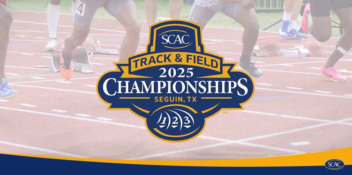 Big stages bring out bigger performances.🏆

It’s #SCAC T&amp;F Championship Sunday  — let's write history! 📖

📍| Bulldog Stadium - Seguin, Texas
📰| shorturl.at/oRlHs
📺| ($) shorturl.at/OYKtE
📊| live.ntxtiming.com/meets/680936

#SCACChamps | #SCACMTrack | #SCACWTrack