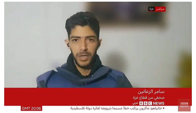 DeanMThomson's tweet image. Anti-Semitism on @BBCArabic: meet Samer Elzaenen, who calls for a new Holocaust

Social media posts by this ‘journalist’ - who has repeatedly reported on BBC Arabic - is a litany of racial and religious hatred 
July 2022: “When things go awry for us, shoot the Jews, it fixes…