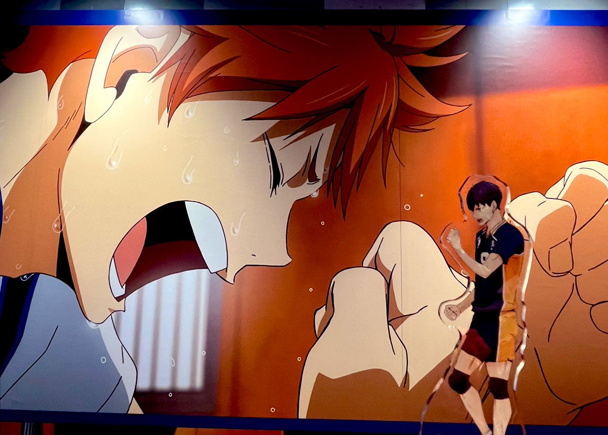 alcohol_enn's tweet image. 一緒にガッツポーズ🤜🤛
改めてCMおめでとうぉおお🎊㊗😭✨️

#満ちてるキミはいい顔だ
#hq_anime
#ChargeAndGo