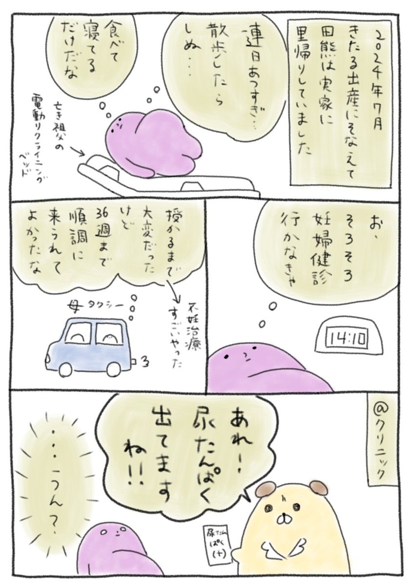 fubeeen's tweet photo. 不妊治療で妊娠した田熊(顕微授精+凍結融解胚移植)の出産レポです。
後期に転院&amp;入院したのでちょっと長めにタラタラ続きます🌞

庶民的出産録1【妊娠高血圧腎症】(1/2) https://t.co/AOiKid4p9R