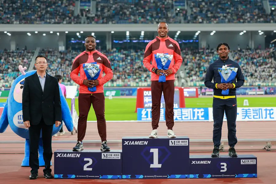 Thank you Xiamen! 

A season of Grace. 
Next up. Shanghai diamond league💎 

📷: @xiamendiamondleague