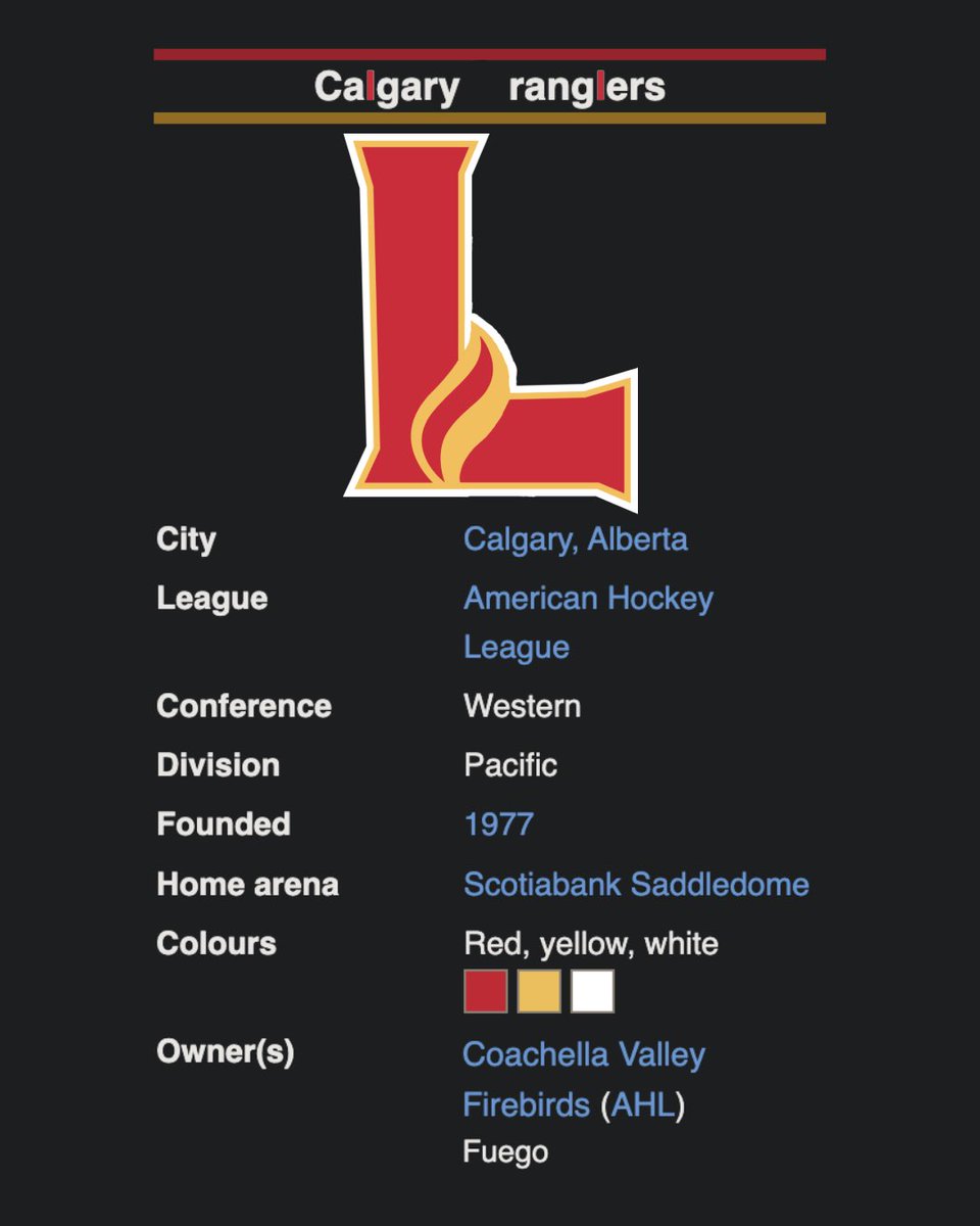 Happy 3rd Annual Wranglers Elimination Day 🤠 <a href="/AHLWranglers/">Calgary Wranglers</a>