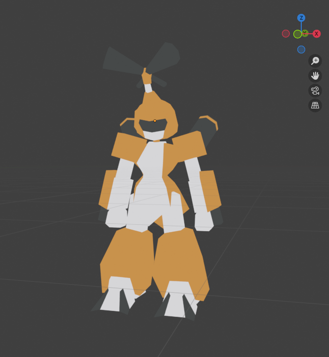 ZealHien's tweet photo. #WIP #medabots #metabee #lowpoly #3d #blender https://t.co/KCNOWSLISE