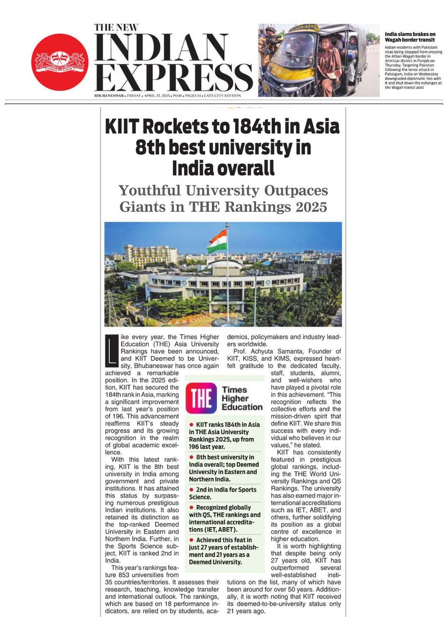 pkckiit's tweet photo. It signifies our best thought and effort in providing quality education 
@achyuta_samanta 
@KIITUniversity https://t.co/Qrtr0ZFuiB