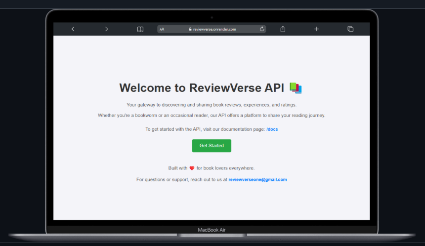 Kashyap14112003's tweet photo. 🚀 Excited to share my project: ReviewVerse 📚 – A universe of book reviews & reader experiences!
Built with FastAPI after learning from @Hiteshdotcom’s amazing crash course.
Live now: https://t.co/LggBiwKJyC
#FastAPI #Python #WebDevelopment #BookReviews #CollegeProject https://t.co/EOjQozMbs5