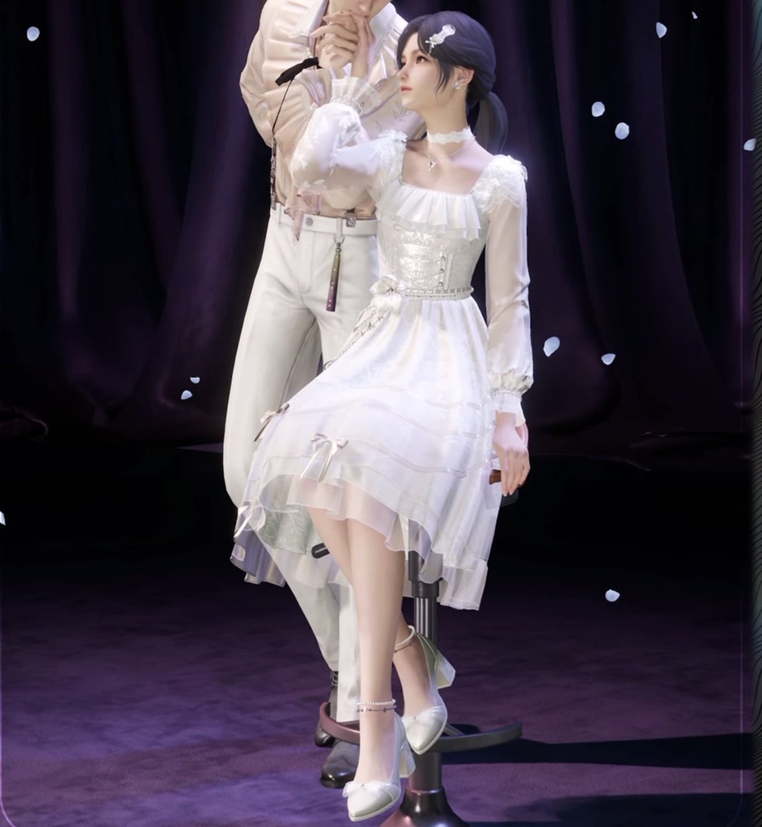 it’s the best dress in the game and they gave it for xavier’s mc too im crying😭😭😭