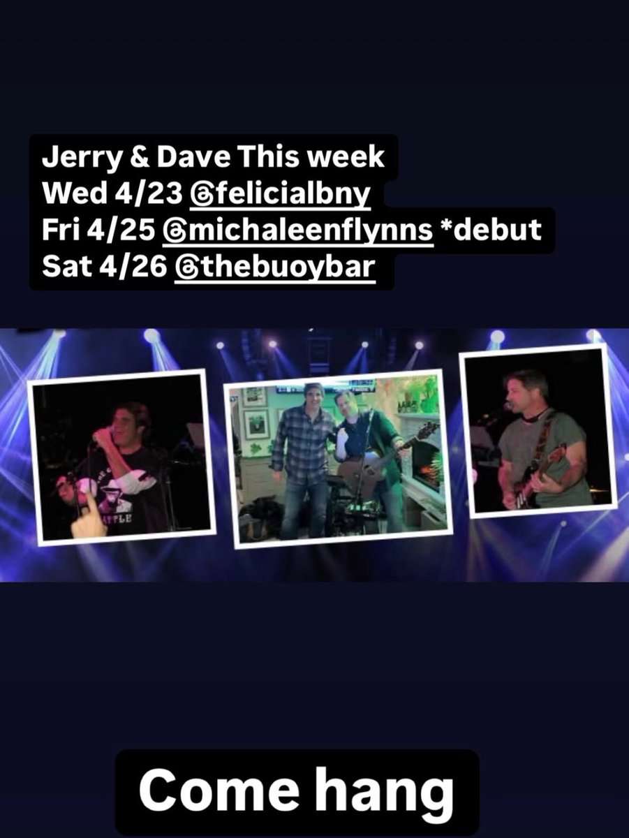 Jnewcomers's tweet photo. Amazing gigs this past week.
We really do appreciate all of you that come and hang with us!
We know you want the full band gigs too. They are coming!!
Are you following us on instagram?
@jnewcomers https://t.co/wLqeuzAtan
