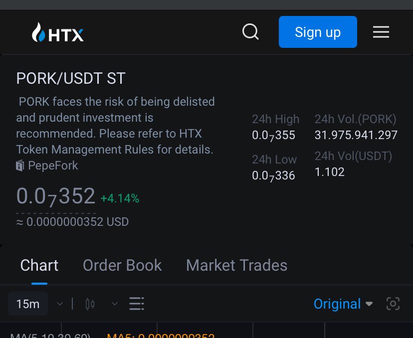 256 dollars was a typo but 1k dollars is real 😂

When is the delist? 

Your users don’t deserve to see this scam token.

<a href="/HTX_Global/">HTX</a> <a href="/justinsuntron/">H.E. Justin Sun 👨‍🚀 🌞</a> 

$PNDC $PORK