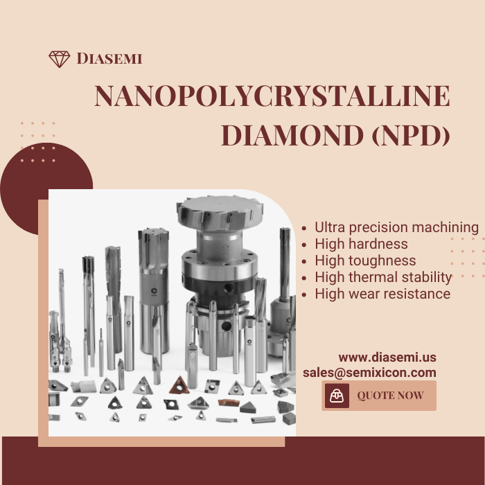 DiamondSemi's tweet photo. DIASEMI,Supplier of Nanopolycrystalline Diamond(NPD)for Ultra Precision Machining
https://t.co/uA2KnswaVF
sales@semixicon.com
#npdtools #nanopolycrystallinediamondtool #micromillingtools #highhardness #hightoughness #highwearresistance #thermalstability #polycrystallinediamondtoo https://t.co/pL4vZe072B