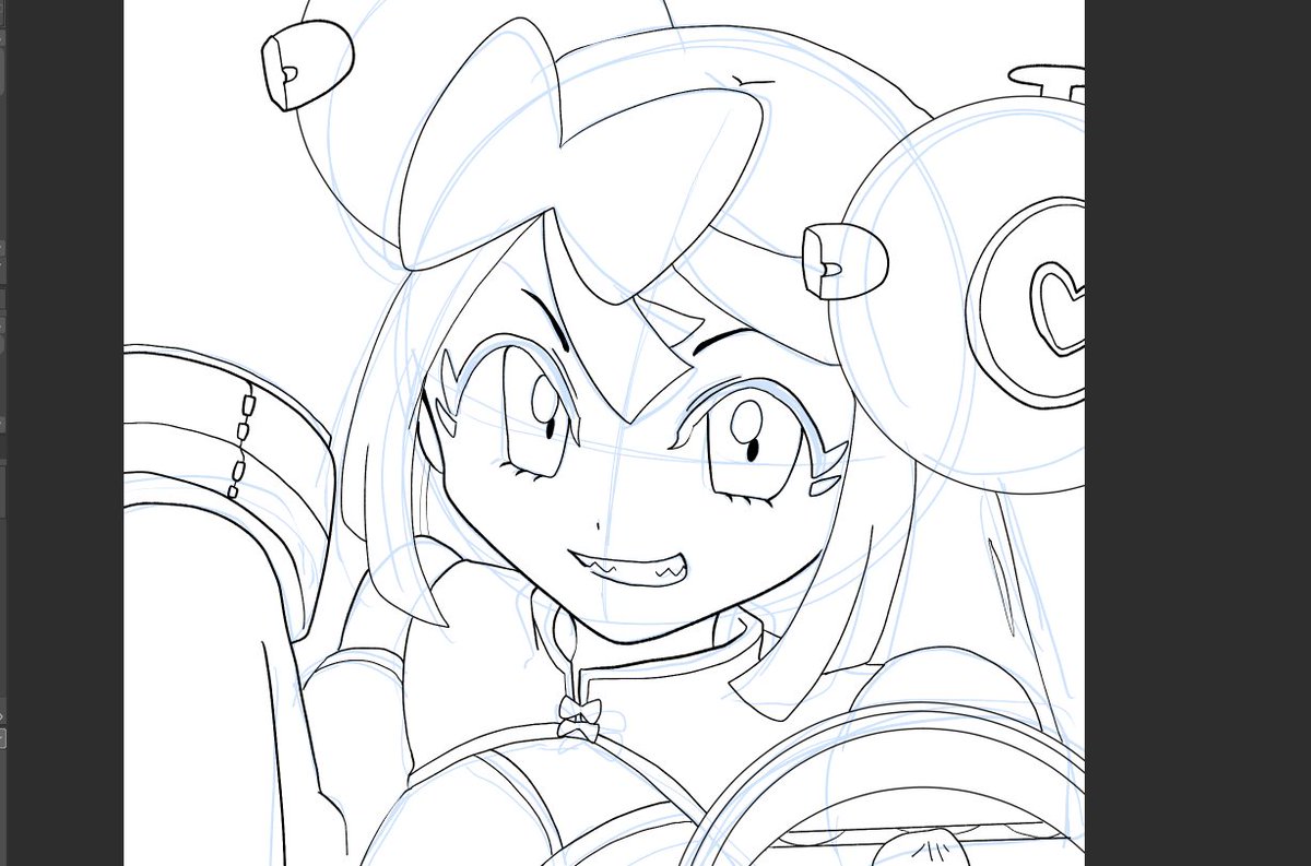 フォロワーが添削してくれたのでいろいろ気をつけて描いてみました～どうかな…おめめ大きいのだけあんまり気をつけられなかったけどそこは良さってことで…(甘え) 