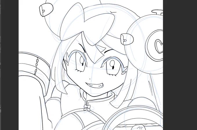 フォロワーが添削してくれたのでいろいろ気をつけて描いてみました～どうかな…おめめ大きいのだけあんまり気をつけられなかったけどそこは良さってことで…(甘え) 