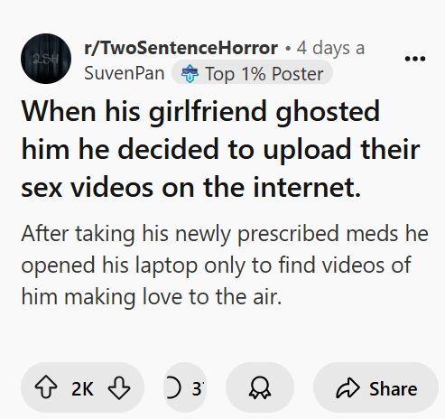 Bad 2 Sentence Horror (@bad2sentence) on Twitter photo 