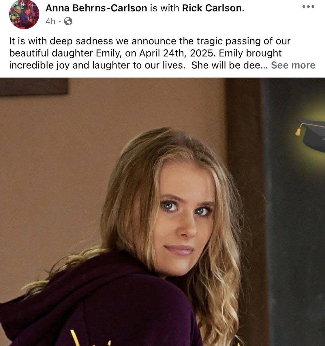 The Carlson family just lost their daughter, who was sacrificed at the altar of multiculturalism.

They risked potentially burying their own child to avoid being called racist. 

She was fatally stabbed in the back after being spat on by a black while using public transit.