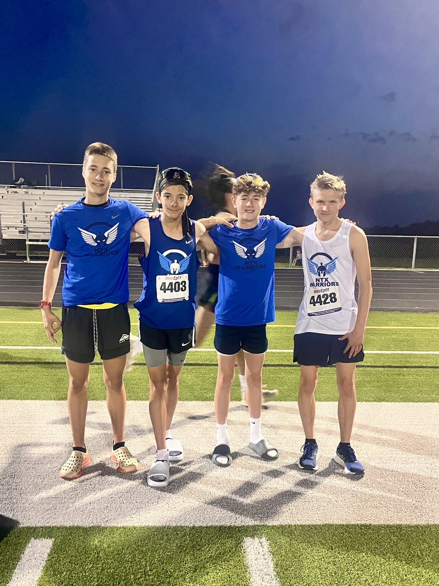 Night full of PRs for our 1600m boys!