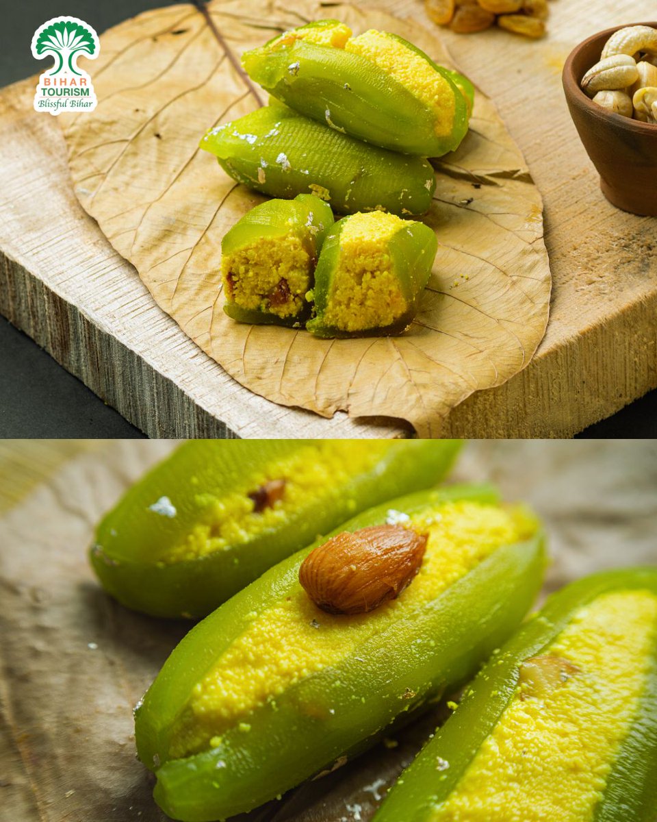 TourismBiharGov's tweet photo. Have you tried this unique delight yet? One bite, and you’re hooked!

#MithaiMagic #ParvalDelight #SweetTreats #IndianDesserts #GourmetGoodies #FoodieFaves #TraditionalSweets #DessertLovers #CulinaryJoy #TasteOfIndia #tasteofbihar #biharifood

@incredibleindia @MLARajuSingh @tourismgoi