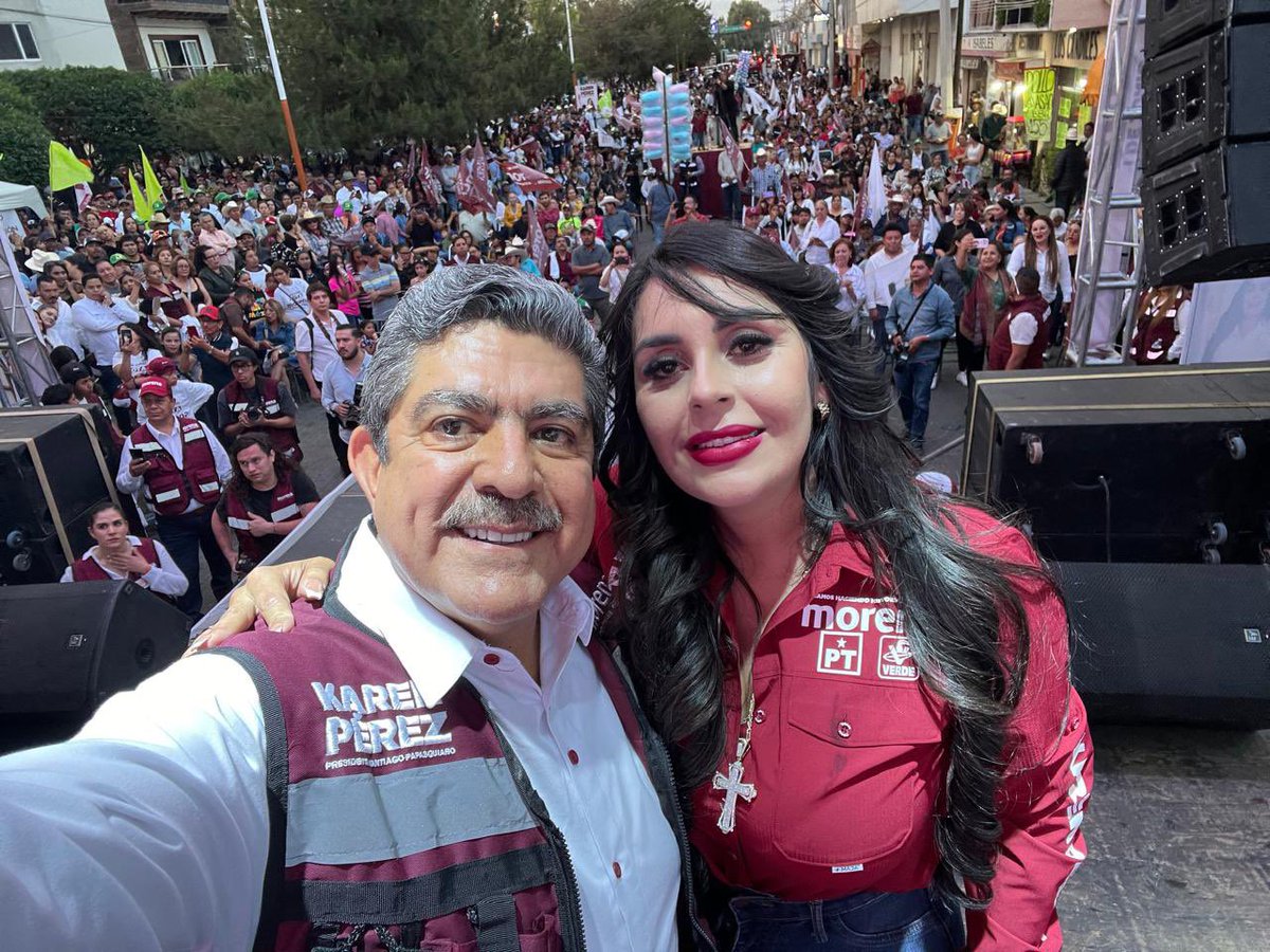 ManuelEspino's tweet photo. ¡Es la hora de la transformación! Tuve el gusto de acompañar a @karenperezh_ en el arranque de su campaña en Santiago Papasquiaro, #Durango.  
Con su entrega, compromiso y amor por el pueblo, lograremos escribir la historia de  transformación que este municipio merece. https://t.co/M8QrHJiDxy