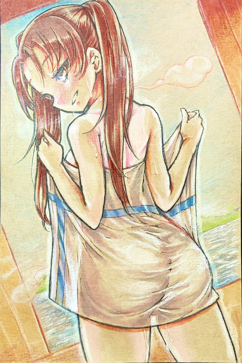 ガルパン「杏ちゃん元かいちょ塗りましたこの後おっぴろげジャンプで湖に飛び込んだ#ガルパン 」|なべゆ@C102(土)東34a🧊のイラスト