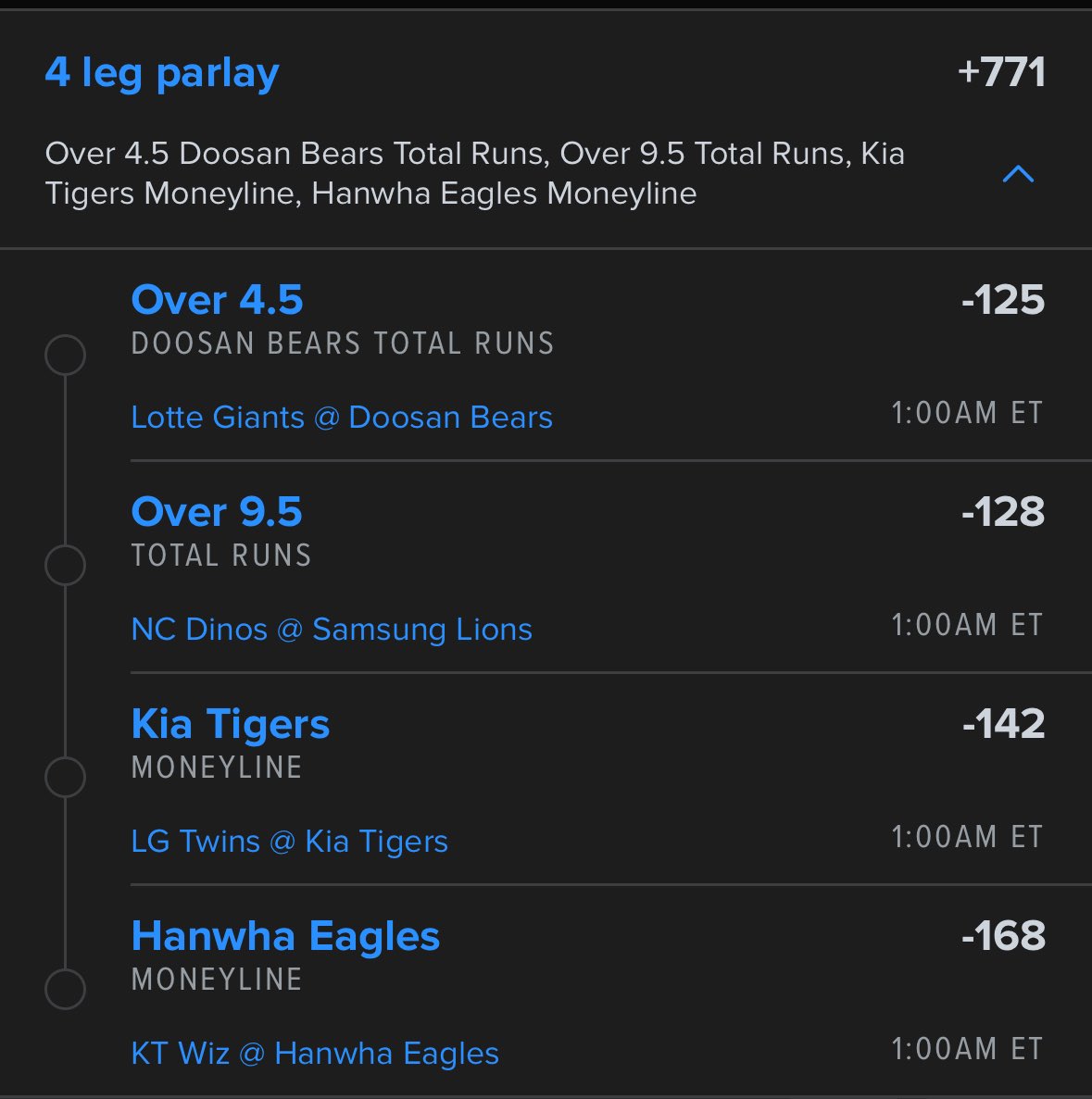 TheKnightCapper's tweet photo. ⚾️ 🇰🇷 +771 KBO LOTTO  🇰🇷 ⚾️

When it smacks⤵️

Sending $100 to one follower who LIKES ❤ this tweet

(Must follow @TheKnightCapper to win 💵) https://t.co/A9l9iRJW6b