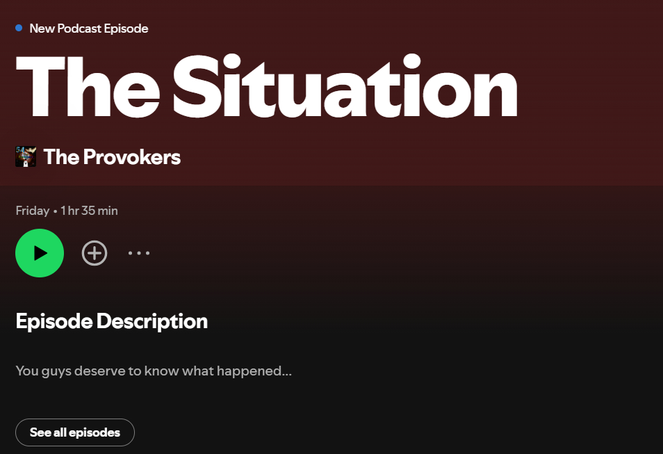 Some very important news in the episode for this week. Available on all platforms. If you are a recurring viewer, we highly encourage you to not miss this one.