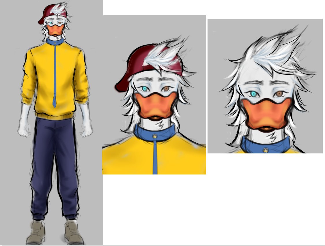 As I am late to this by a day or 2? One of the rewards was for me to reveal my VTuber model sketch and here the 2 VERY VERY EARLY model art works the absolutely amazing <a href="/jeicEee12/">jeicEee ☕️ Live2D Artist and Rigger (COMMS OPEN)</a> has done. My full model is pinned on my Twitter but here are some early sketches!