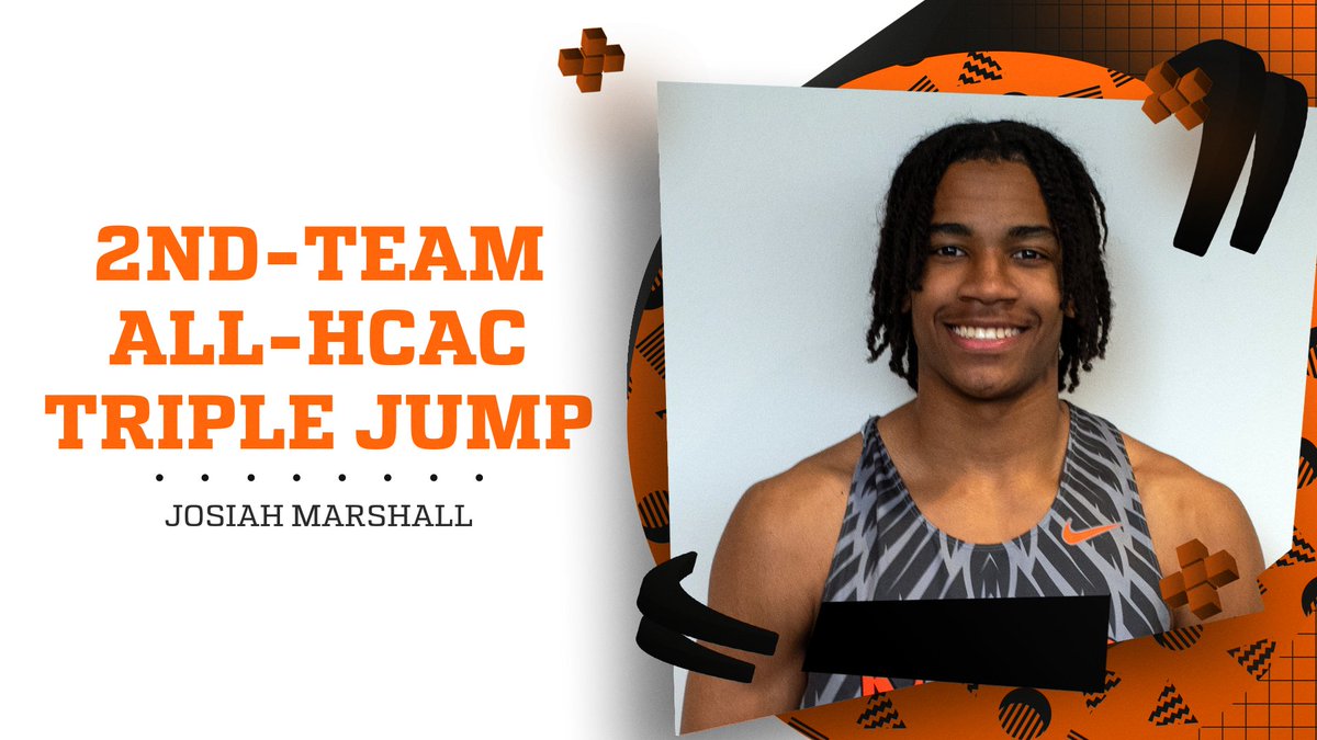 🎉 Congrats to Josiah Marshall — 2nd Team All-HCAC in the triple jump! 🥈🔥