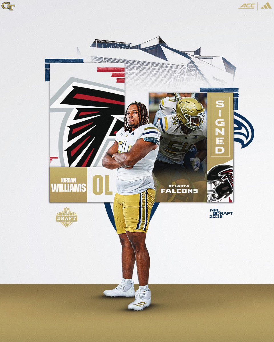 Georgia Tech Football (@georgiatechfb) on Twitter photo Staying home! π
<a href="/JordanWilllams/">Jordan Williams</a> is an Atlanta Falcon!
<a href="/AtlantaFalcons/">Atlanta Falcons</a>
#ProJackets
#StingEm π Staying home! π
<a href="/JordanWilllams/">Jordan Williams</a> is an Atlanta Falcon!
<a href="/AtlantaFalcons/">Atlanta Falcons</a>
#ProJackets
#StingEm π