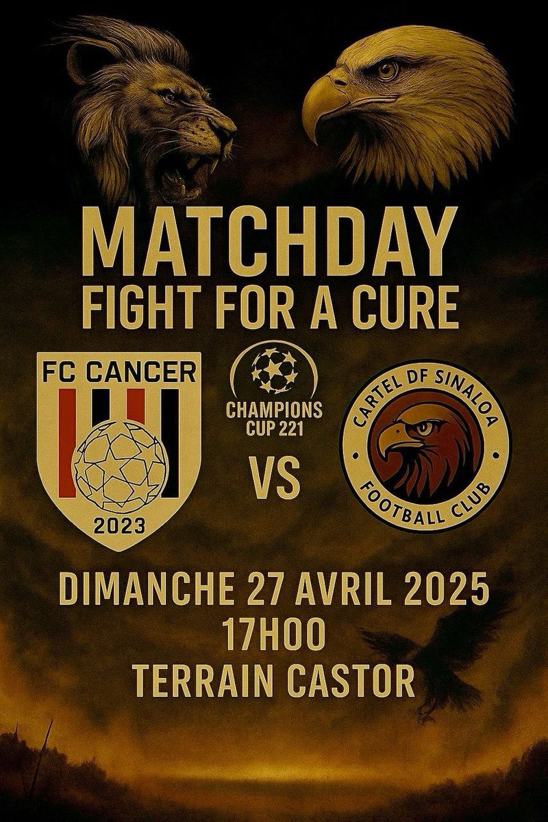 FC_Cancer's tweet photo. #MatchDay

La plus grande équipe de la TL221 jouera ce dimanche son premier match du tournoi TL221 contre le FC Sinaloa

📍terrain Castor

⌚️17 heures

#FcCancerWeAre @ketket_sn  @teddy_sb18 https://t.co/xpXKO7oNCZ