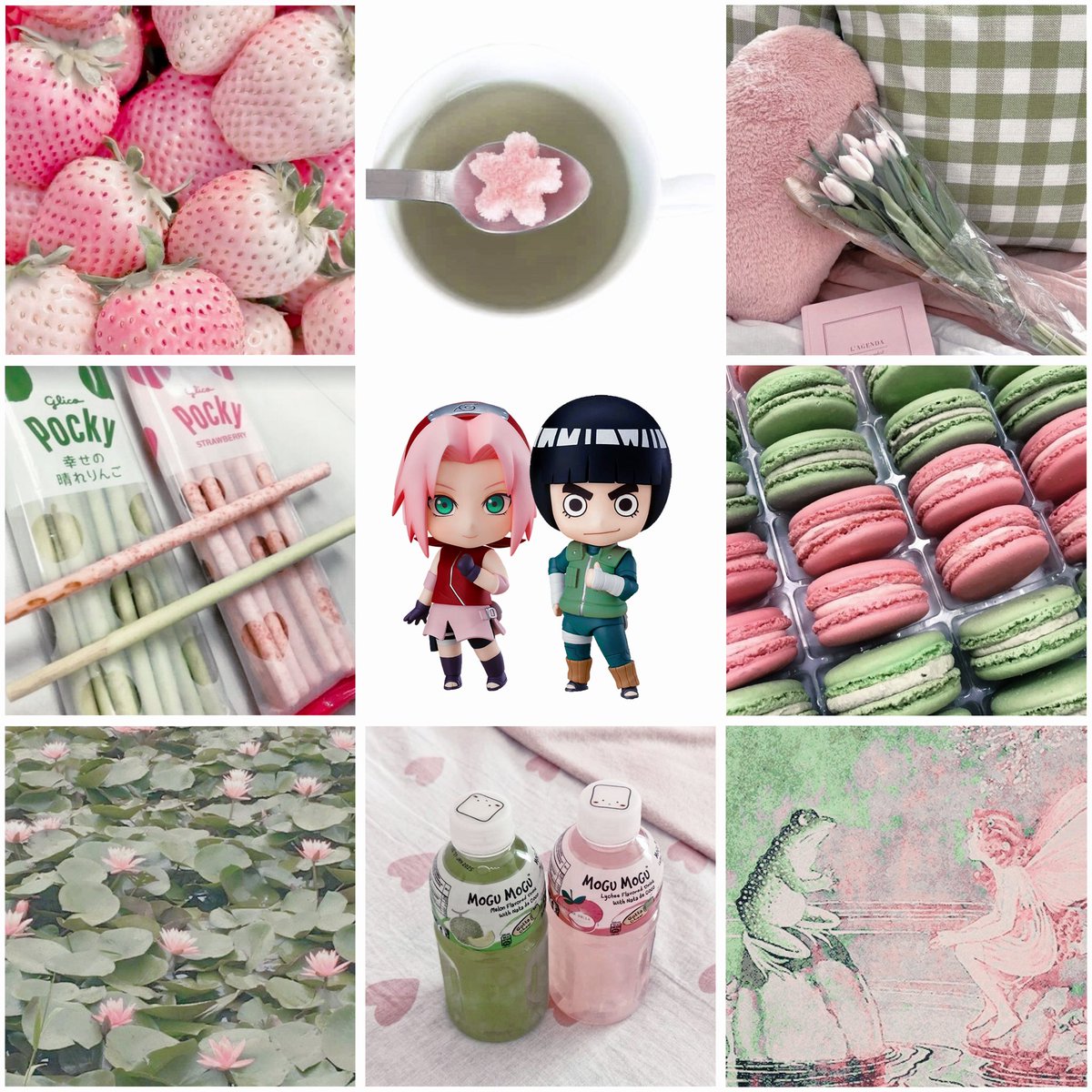gaaleeceo's tweet image. strawberry matcha friendship 🌸🪷