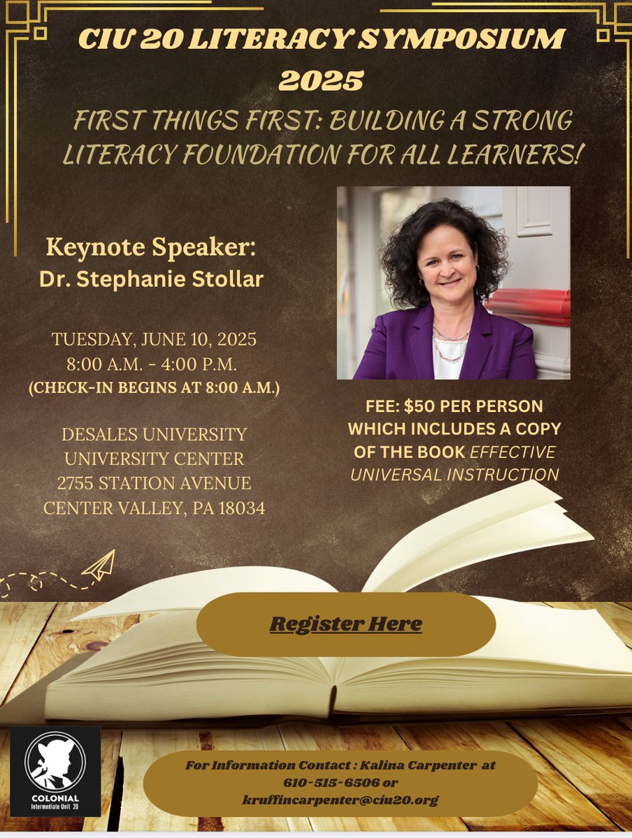 Keri Ramsay (@iu20astdircurr1) on Twitter photo We are so excited for this year’s Literacy Symposium! Please join us! <a href="/ColonialIU20/">Colonial Intermediate Unit 20</a> To register, click here: docs.google.com/forms/u/0/d/1W… We are so excited for this year’s Literacy Symposium! Please join us! <a href="/ColonialIU20/">Colonial Intermediate Unit 20</a> To register, click here: docs.google.com/forms/u/0/d/1W…