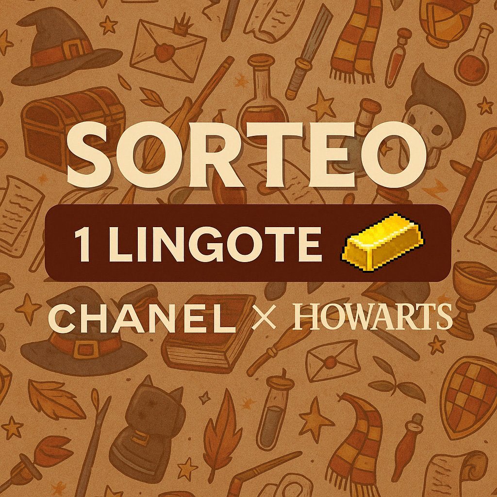 🦅📜SORTEO HOGWARTS 📜🦅

Apoya a mi casa y ayúdanos a ganar🦁❤️

🏆Premio: 50 créditos 

Requisitos:

🪄Dar Mg y RT 
🪄Seguir a la cuenta de <a href="/ESAgenciaChanel/">CHANEL /∞</a> 
🪄Etiqueta a un amigo

⏰Finaliza el día 3 de mayo, suerte!!
#Habbo #ChanelxHogwarts