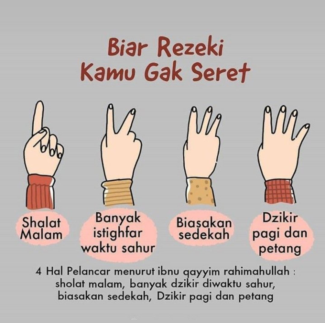 DiaraFathiya's tweet photo. Biar rezeki kamu ga seret✨