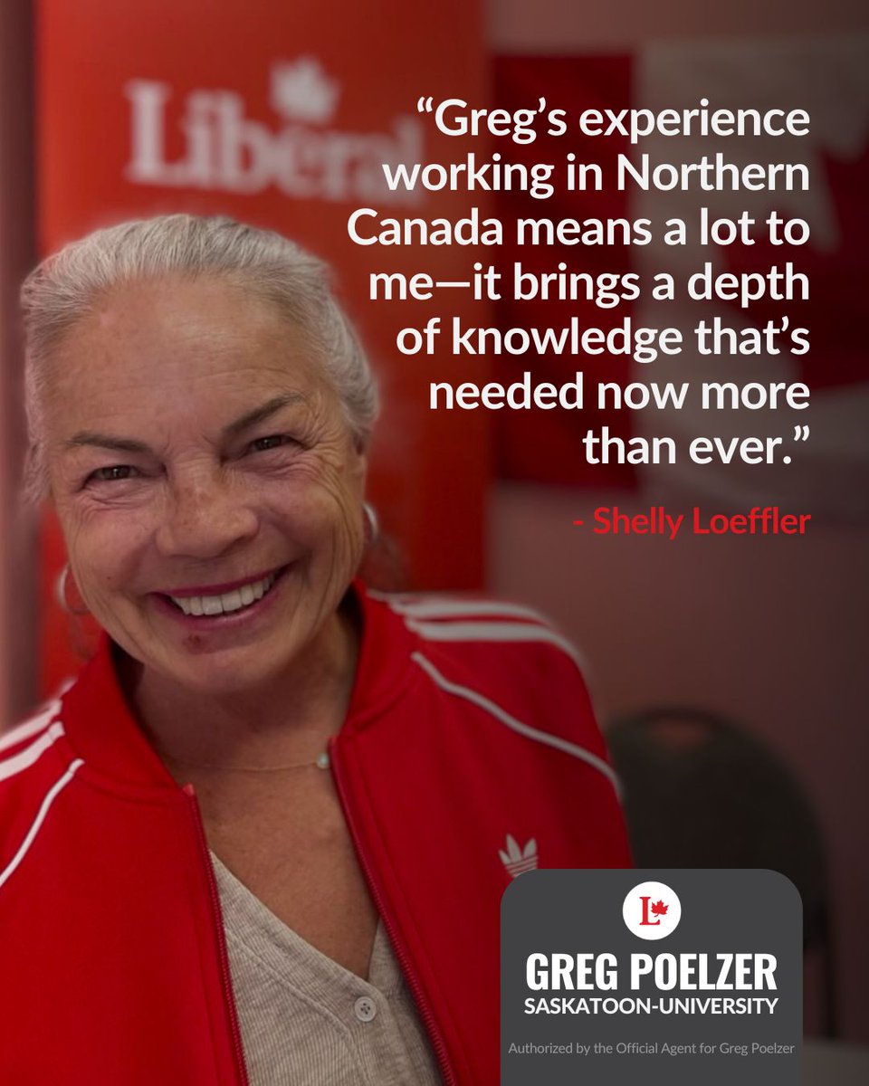 Greg Poelzer, Saskatoon-Uni Liberal Candidate tweet media
