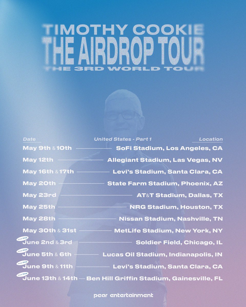 PearEntmt's tweet photo. .@BananaMusicInc users* will be able to buy limited seats off of Timothy Cookie’s ‘The AirDrop Tour’

*Active Subscription Only &amp; Have a Timothy Cookie Song on their Library

Online Banana Music Select Tickets 🎫: April 26th, 2025 - 10PM (Local Time - Based on Venue Location) https://t.co/6cVFLnwGG4