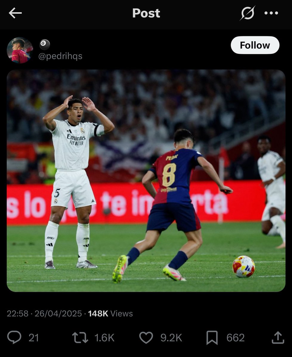 How can you even beat this PR and propaganda man? Jude had him on a leash all game, dispossessing him, bodying him, winning every duel against him. But what do they do? Post one out of context frame and boom 100k likes. 

Impossible to beat this