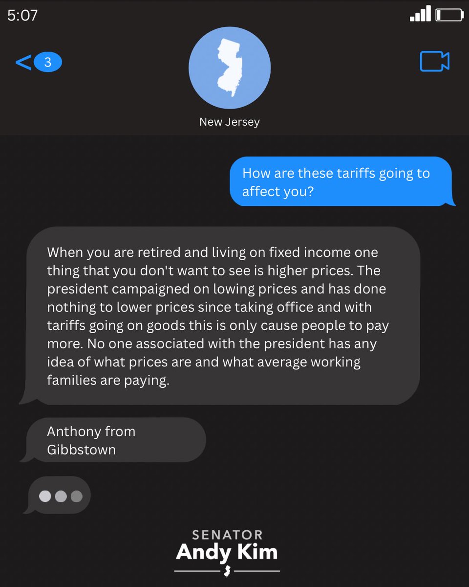 Senator Andy Kim tweet media