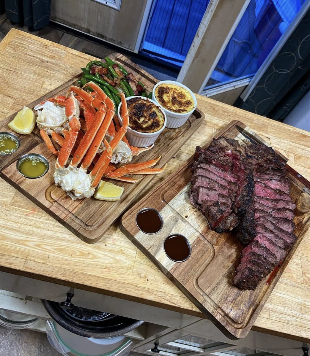 Surf or turf?

Crab legs or steak ? What will you devour first?