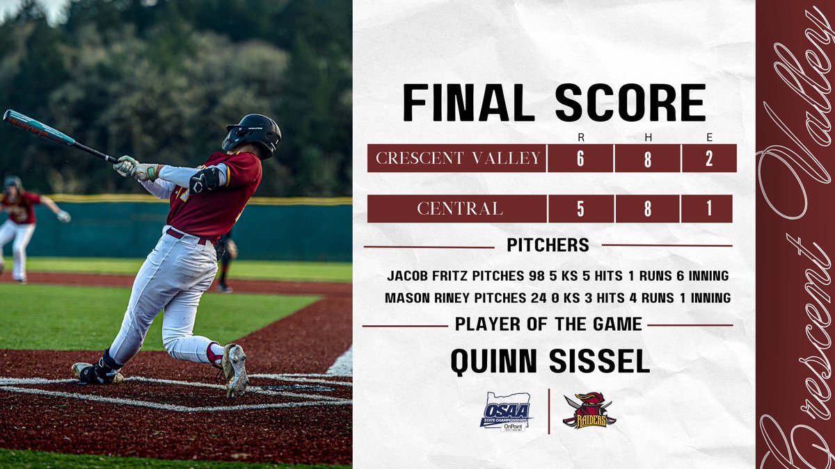 Crestent Valley Baseball tweet media
