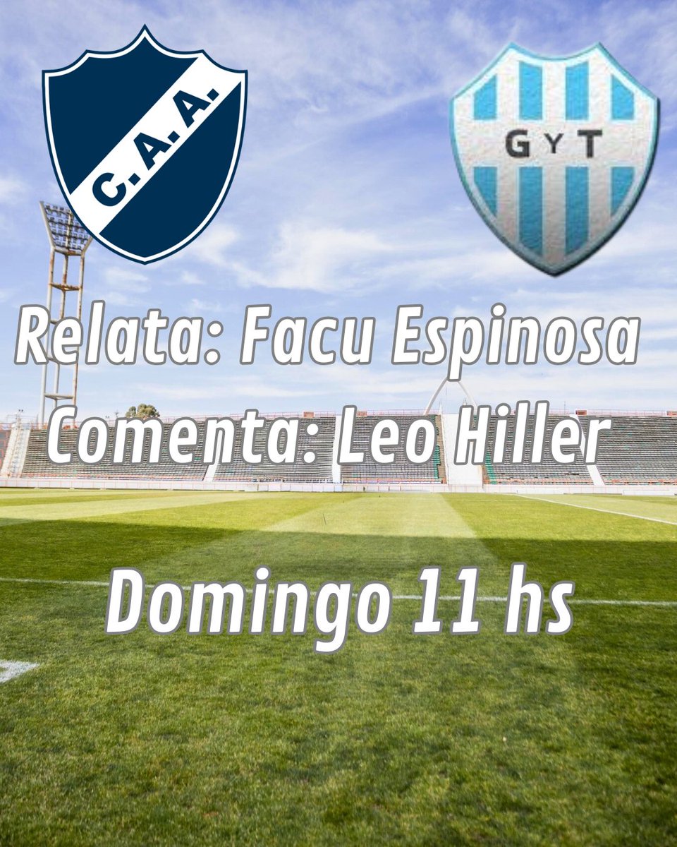 #primeranacional  Por <a href="/FMVinilo891/">RadioVinilo891</a> #alvarado #GimnasiayTiro  por la 12° fecha con los relatos de <a href="/FacuEspinosaB/">Facundo Espinosa</a> comentarios <a href="/leohiller/">Leonardo Hiller</a> vestuarios <a href="/vickymendezz/">Victoria 💫</a> y <a href="/Sebasg_55/">Sebas García</a> estudios centrales <a href="/nboreli/">nicolas borelli</a>  producción general <a href="/aleavancini/">Alejandro Avancini</a>   

<a href="/ClubAlvaOficial/">Club A. Alvarado</a> 
<a href="/gytoficial/">Club Gimnasia y Tiro</a>