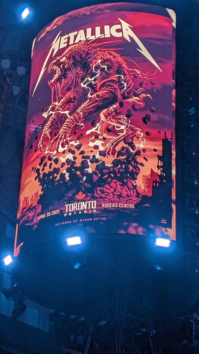 MikeClineJr's tweet image. Night 2 of Metallica in Toronto.