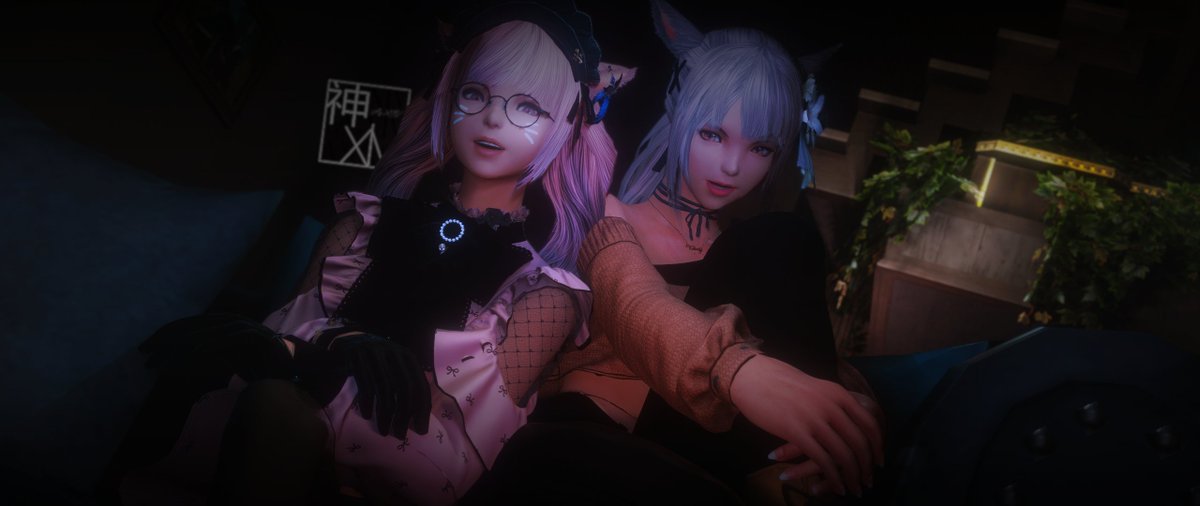 A threat to society; chaotic, ruthless, sadistic. And next to her, is <a href="/FelicityDeimos/">Felicity Deimos</a> 

#FF14 | #GPOSERS | #MIQOTE