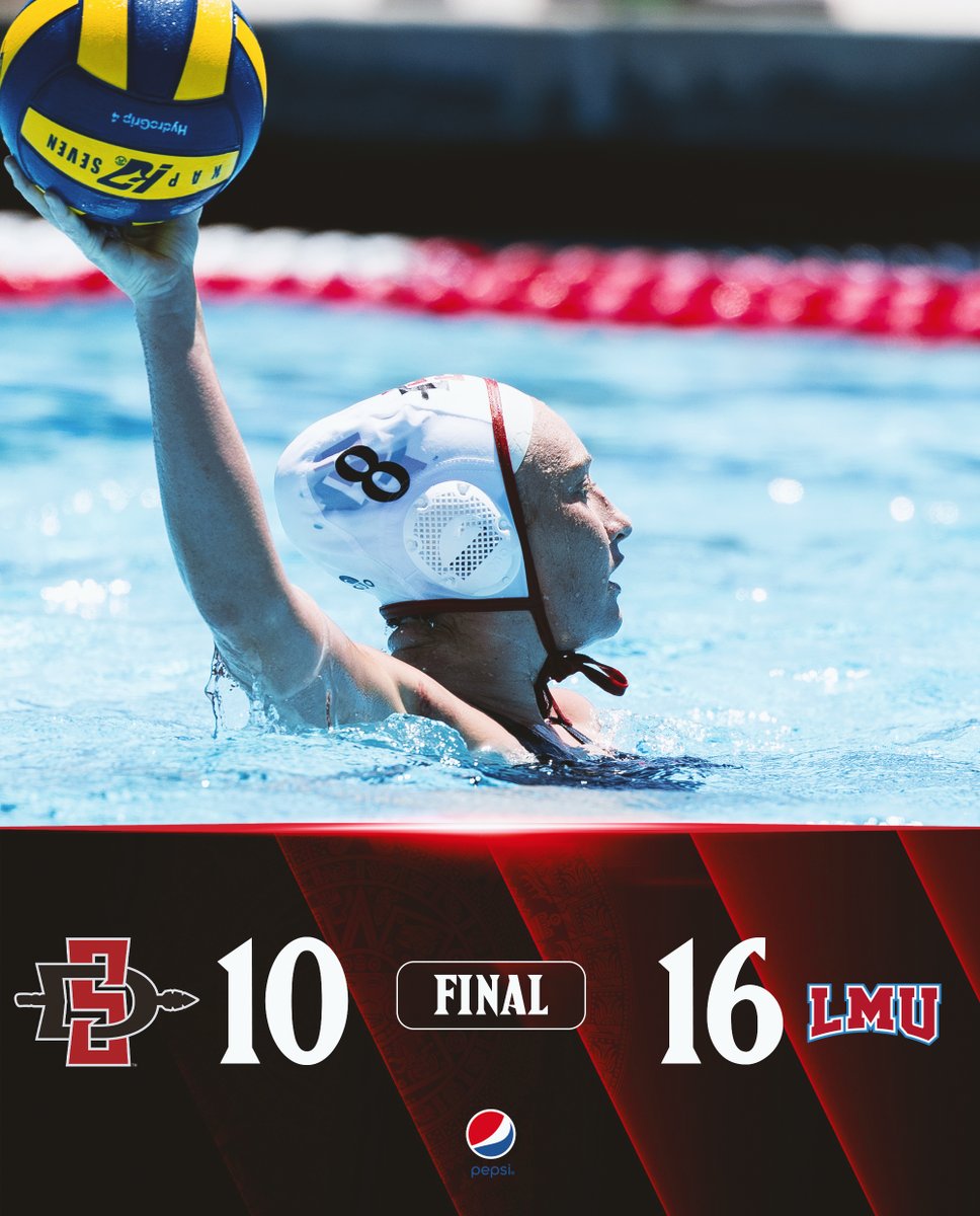 This one didn't go our way, but we are back in the pool at 11 a.m. (PT) on Sunday against Pacific, the 3-seed, in the third-place game at the GCC Tournament. #GoAztecs