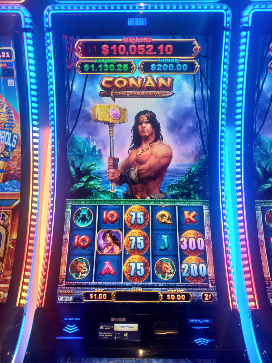 Lordoflek's tweet image. Finding myself in a seedy gambling den and knowing Conan the Barbarian is about to relieve me of all my gold... hopefully I leave with all my limbs intact if not my coin purse.