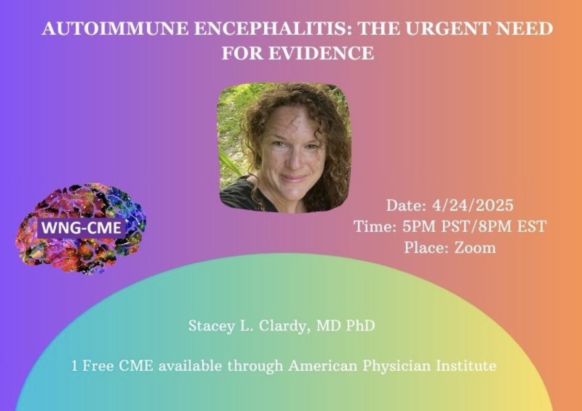 Nina Riggins, MD, PhD, FAAN, FAHS, UCNS Diplomate (@ninariggins) on Twitter photo Thank you <a href="/StaceyLClardy/">Stacey Clardy MD PhD</a> for the amazing <a href="/WNGtweets/">Women Neurologists Group</a> #CME on #Autoimmune #Encephalitis ! Recording is posted on <a href="/AmerPhysician/">American Physician Institute</a> website and will be posted on <a href="/VuMedi/">VuMedi</a> shortly 🧠👏👏<a href="/LaFaverMD/">Kathrin LaFaver, MD, FAAN, DipABLM</a> <a href="/AANmember/">American Academy of Neurology</a> <a href="/dysclinic/">S Blitshteyn MD, FAAN, FANA, Dysautonomia Clinic</a> 🧠 Thank you <a href="/StaceyLClardy/">Stacey Clardy MD PhD</a> for the amazing <a href="/WNGtweets/">Women Neurologists Group</a> #CME on #Autoimmune #Encephalitis ! Recording is posted on <a href="/AmerPhysician/">American Physician Institute</a> website and will be posted on <a href="/VuMedi/">VuMedi</a> shortly 🧠👏👏<a href="/LaFaverMD/">Kathrin LaFaver, MD, FAAN, DipABLM</a> <a href="/AANmember/">American Academy of Neurology</a> <a href="/dysclinic/">S Blitshteyn MD, FAAN, FANA, Dysautonomia Clinic</a> 🧠