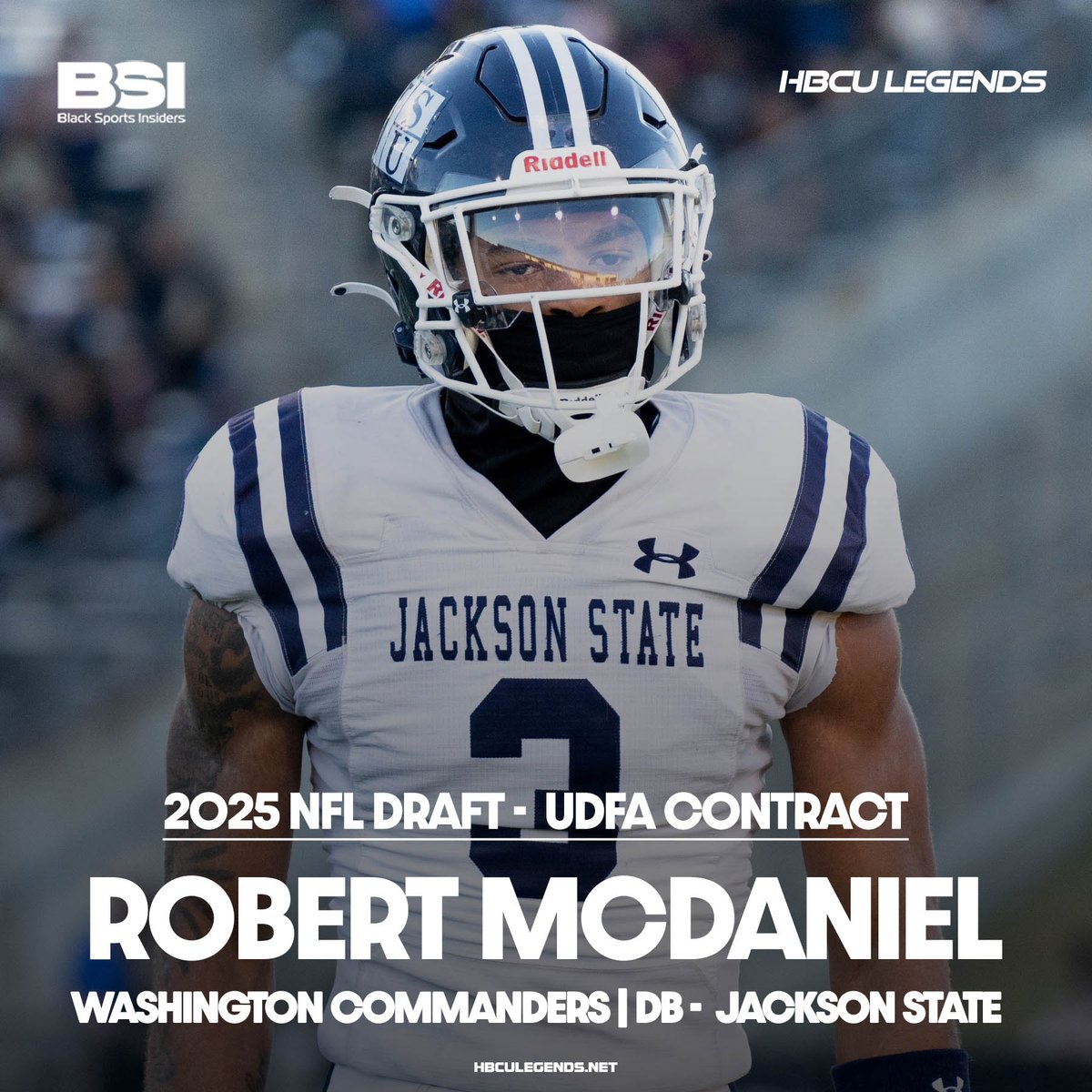 Kyle T. Mosley (@ktmoze) on Twitter photo Robert McDaniel signed UDFA contract with the Washington Commanders, per agent.
<a href="/ladylib1922/">Rasheeda Liberty (Lady Lib Sports)</a> | <a href="/DaOfficialRob/">Robert McDaniel</a> | <a href="/gojsutigersfb/">Jackson State Football</a> | <a href="/hbculegends/">HBCU LEGENDS</a> | <a href="/blacksportsinc/">Black Sports Insiders</a> Robert McDaniel signed UDFA contract with the Washington Commanders, per agent.
<a href="/ladylib1922/">Rasheeda Liberty (Lady Lib Sports)</a> | <a href="/DaOfficialRob/">Robert McDaniel</a> | <a href="/gojsutigersfb/">Jackson State Football</a> | <a href="/hbculegends/">HBCU LEGENDS</a> | <a href="/blacksportsinc/">Black Sports Insiders</a>