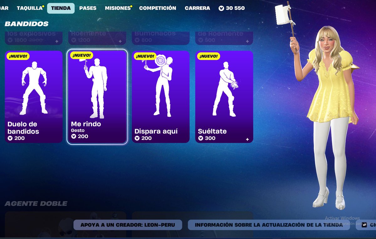 LeonPeruStore's tweet image. ⭐𝐅𝐎𝐑𝐓𝐍𝐈𝐓𝐄 𝐒𝐊𝐈𝐍 𝐕𝐈𝐀 𝐑𝐄𝐆𝐀𝐋𝐎 Tienda 26/03‼️
Los regalos de skin, mochilas, picos y otros que están en la tienda de FORTNITE. Yo te los envió vía regalo a tu cuenta, dame privado 🙂 S/ 1.80 cada 100 pavos - Pavos legal y con garantia ! Dame privado 💬