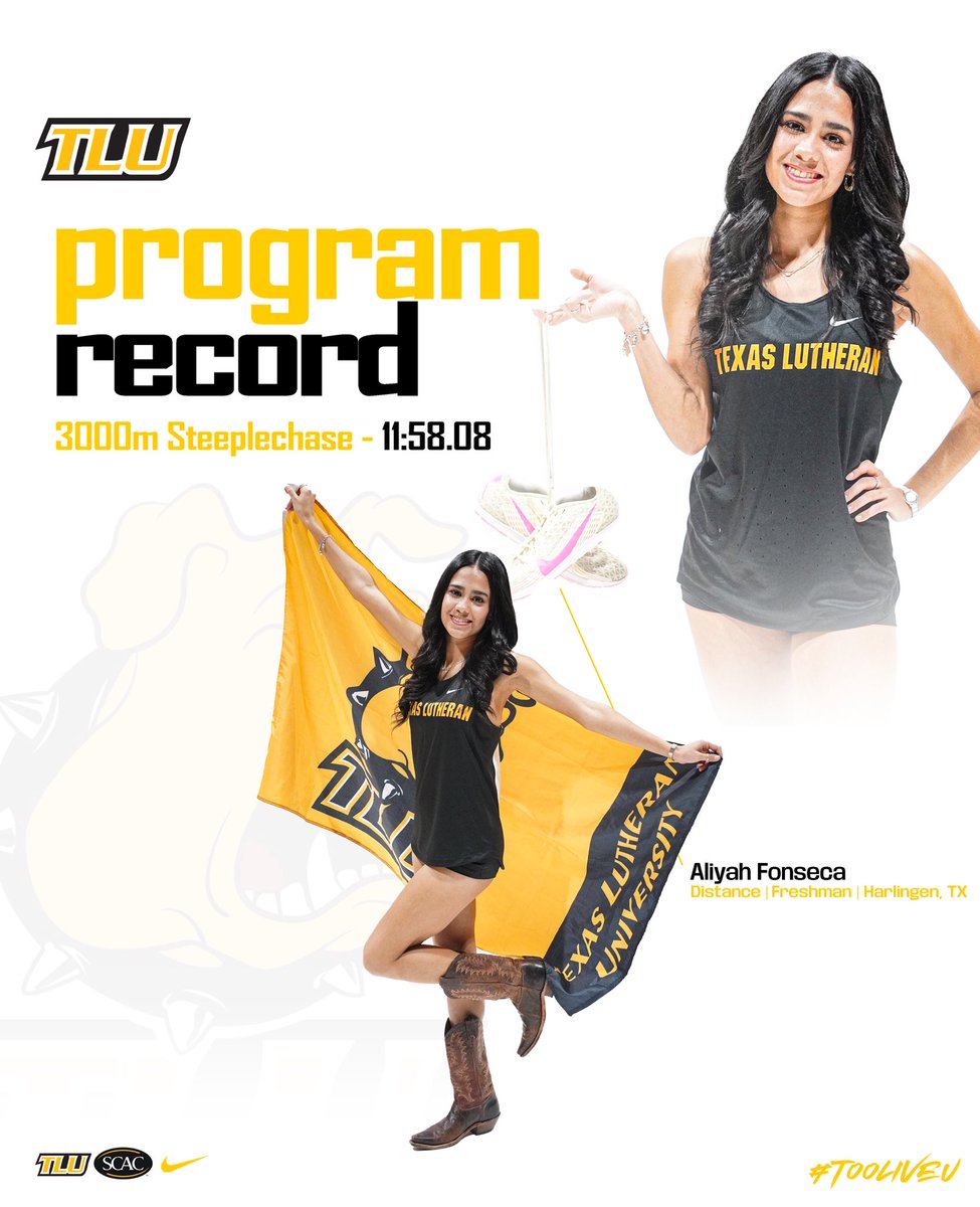 🗣️Aaaaallliiiyahhhhhh

Congratulations to freshman <a href="/FonsecaAliyah/">Aliyah:)</a> who set a new program record in the 3000m steeplechase with her second place finish on Saturday in just her SECOND time competing in the event 

#TooLiveU | #PupsUp