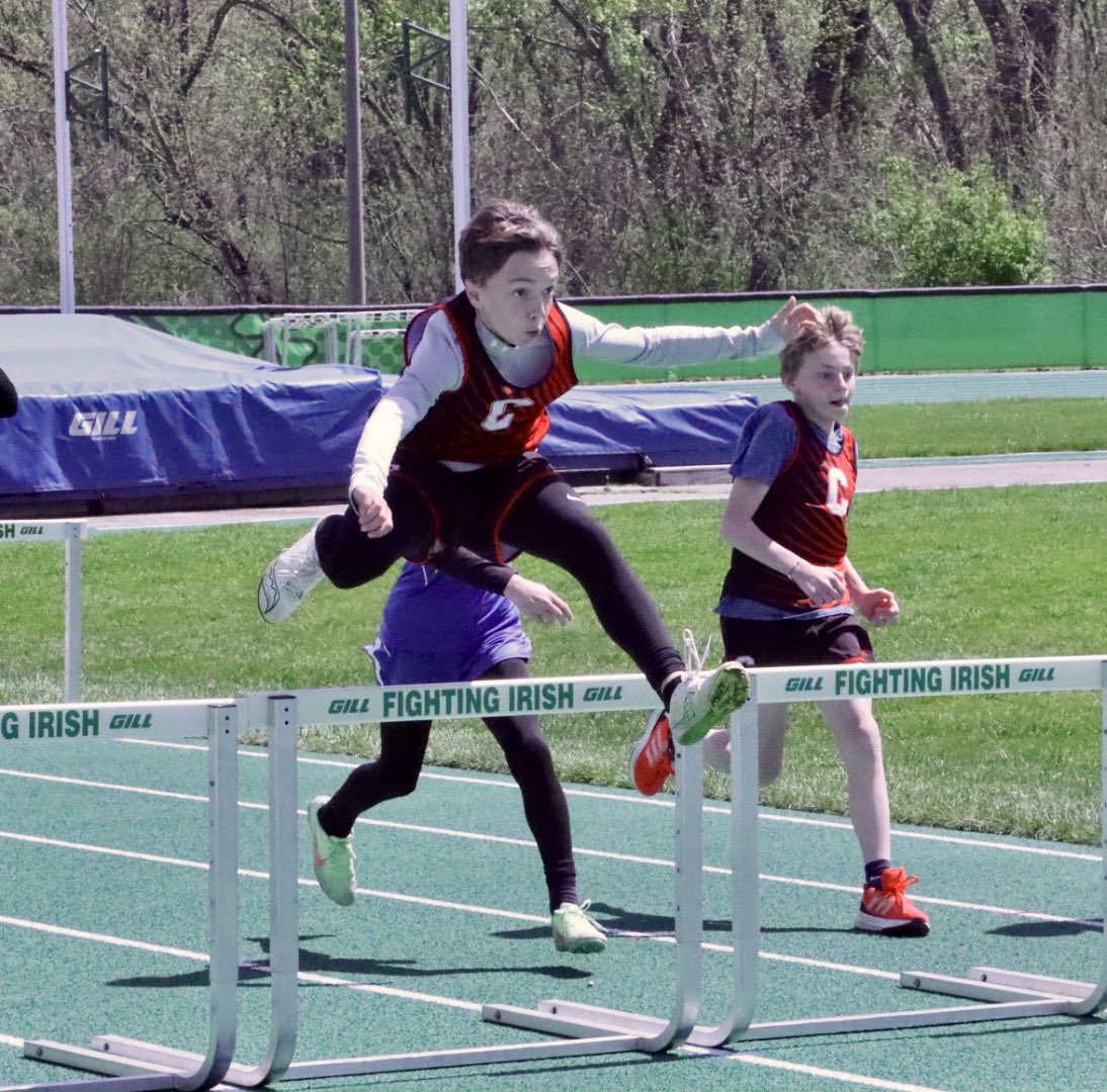 Conference Champion
7th Grade 110 Hurdles

So proud of this kid!