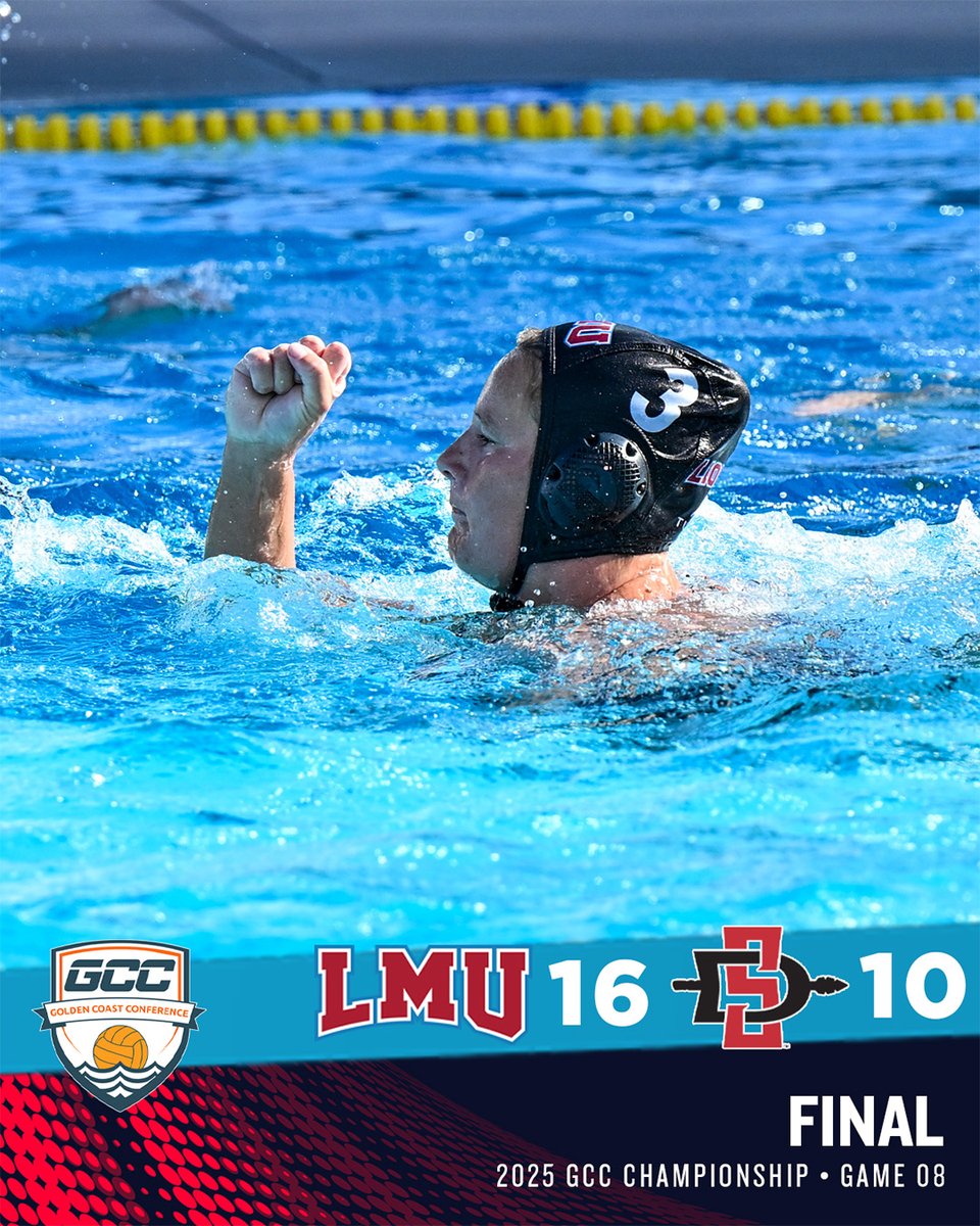 GCC Water Polo (@gccwp) on Twitter photo #GCCWaterPolo Championship Semifinal 2️⃣ FINAL: <a href="/lmulionsPolo/">LMU Water Polo</a> is back in the title game with a 16-10 win over <a href="/aztecwaterpolo/">San Diego State Water Polo</a> in second semifinal. Yanah Gerber scored seven goals to lift the Lions to Sunday's title tilt. #ncaawaterpolo #GCCWaterPolo Championship Semifinal 2️⃣ FINAL: <a href="/lmulionsPolo/">LMU Water Polo</a> is back in the title game with a 16-10 win over <a href="/aztecwaterpolo/">San Diego State Water Polo</a> in second semifinal. Yanah Gerber scored seven goals to lift the Lions to Sunday's title tilt. #ncaawaterpolo